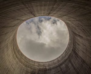 An image of a cooling tunnel in a nuclear plant.